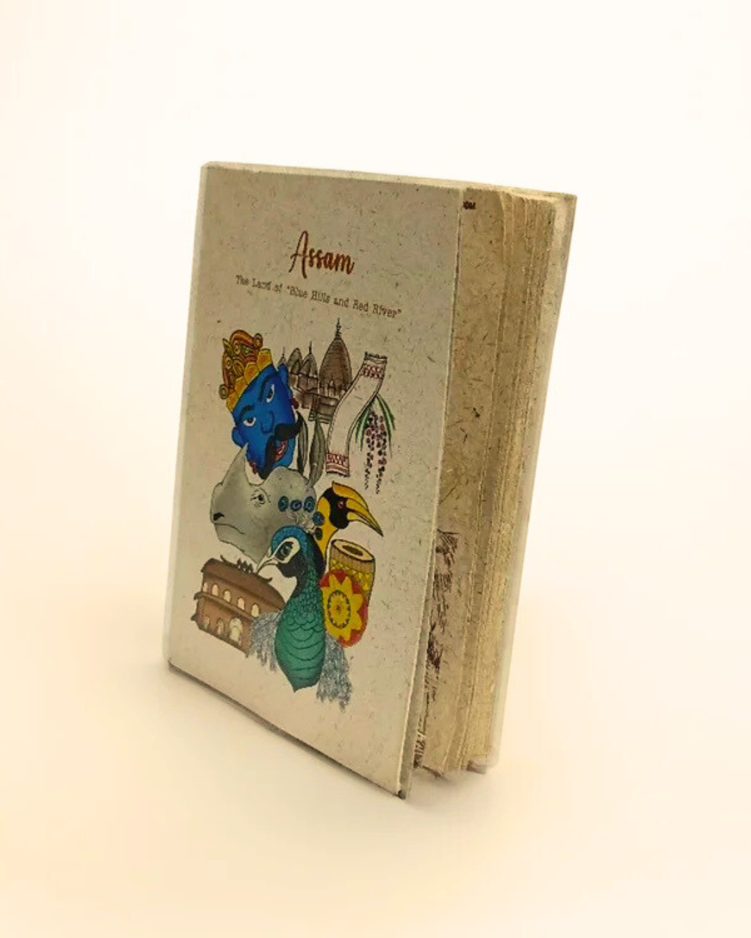 "Icons Of Assam", Plain Journal, Handmade From Water Hyacinth